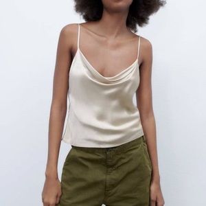 Zara - Satin effect top